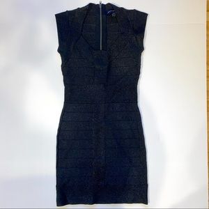 FRENCH CONNECTION black sparkled cocktail dress
